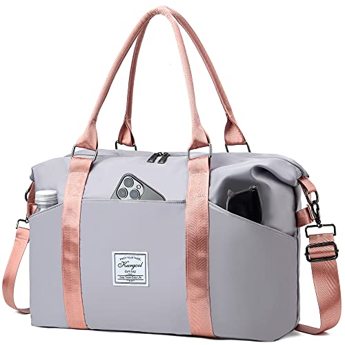 KURGOOL Gym Bag with Wet Pocket Travel Duffel Bag for Sports and Weekend Getaway Lightweight Overnight Bags for Women and Men - Image 1