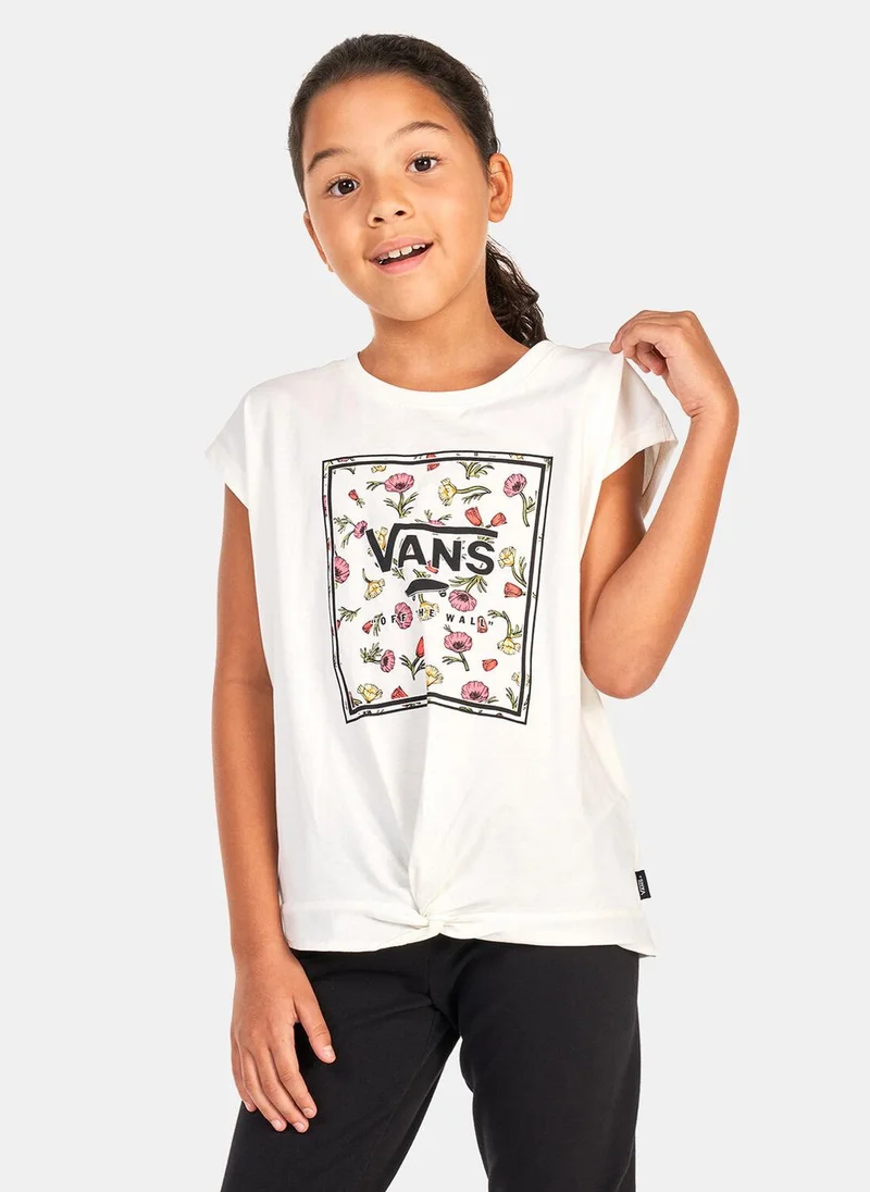 VANS Kids' Poppy Box Knot T-Shirt (Older Kids)