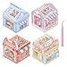 ICCEEMEE 4 Sets 3D Miniature Scene Stickers DIY Diorama Stickers Bunny Pet Shop Midnight Food Street Kitty Market Furry Paw House for Adults Kids Stress Relief Fun Pastime - Image 3