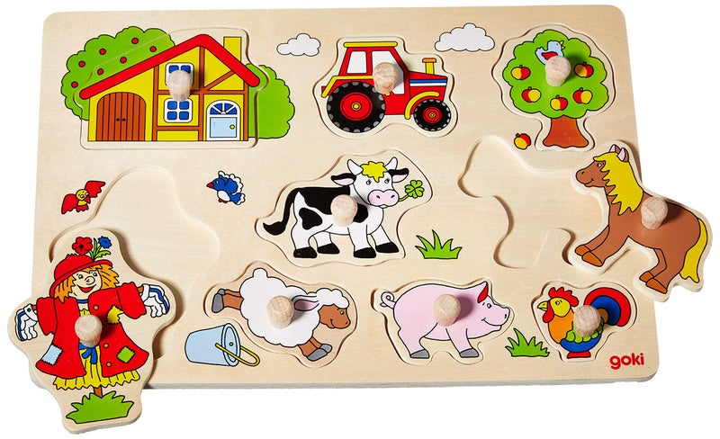 Goki Plug Farm VI Puzzle (9 Piece) - Image 1