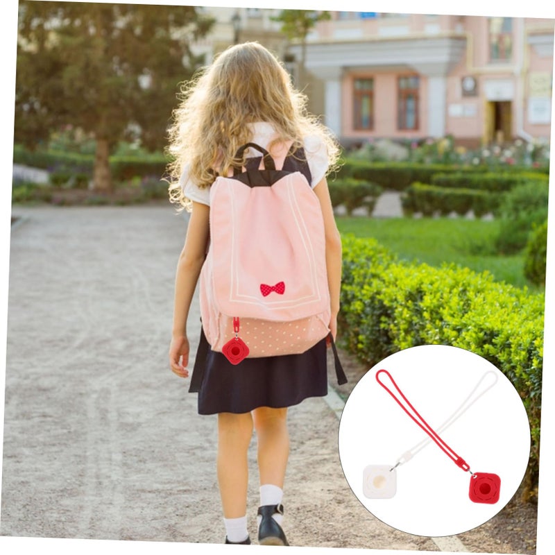 2 Pcs Durable Pet Tracker Protective Covers Sleeves Orange 18X3 7X1CM Wear Resistant - Image 5