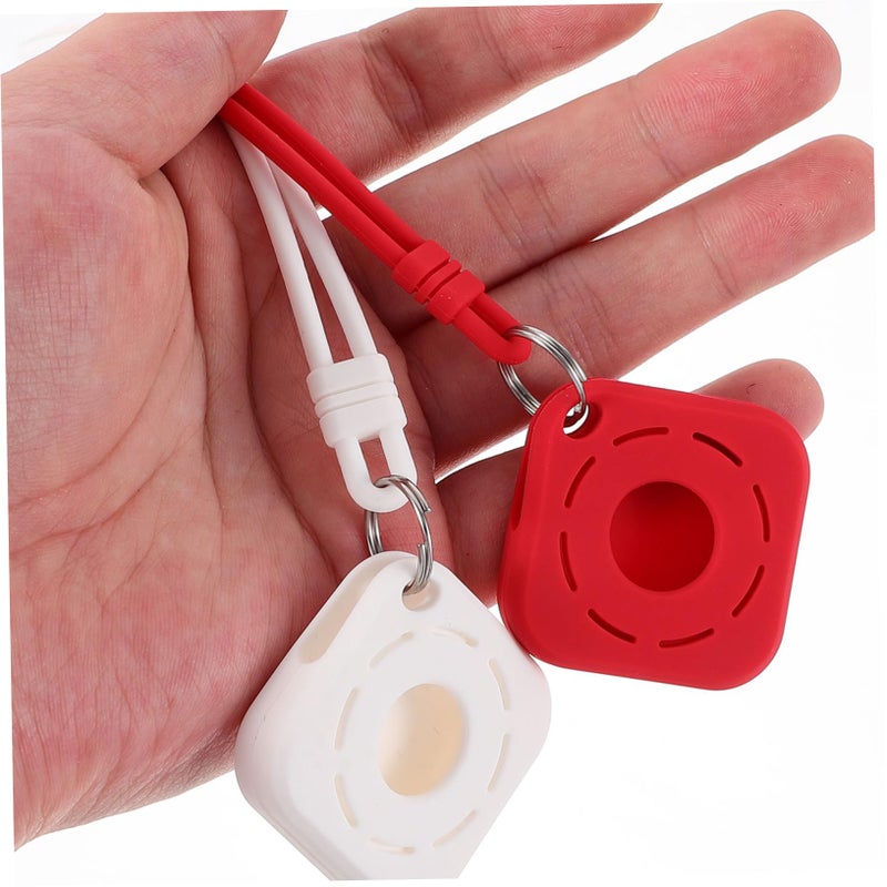 2 Pcs Durable Pet Tracker Protective Covers Sleeves Orange 18X3 7X1CM Wear Resistant - Image 4