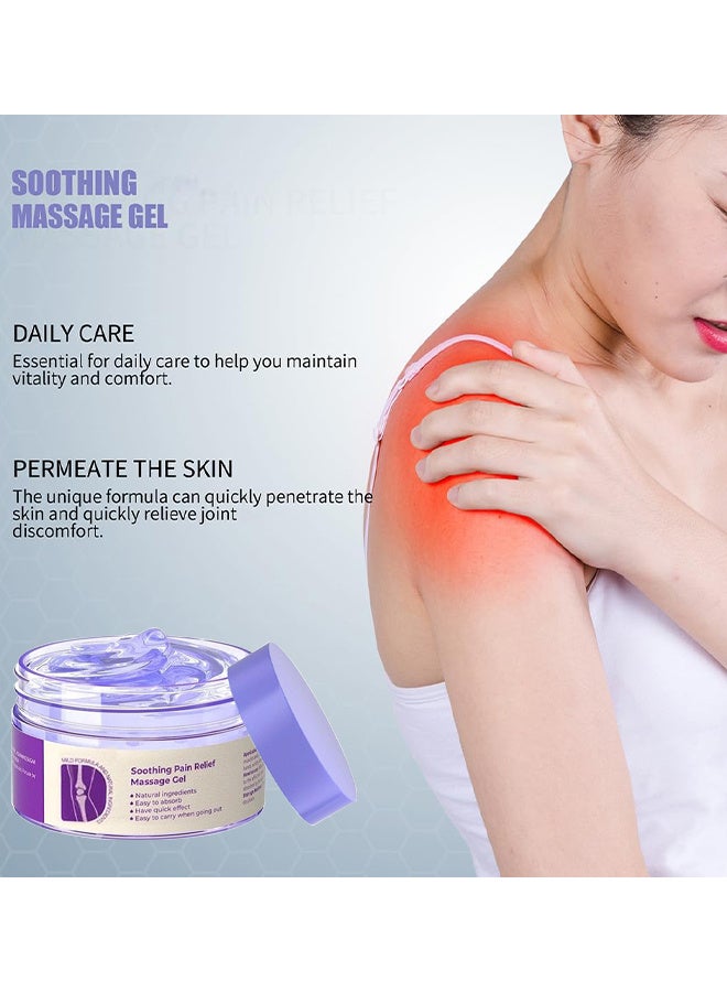 هويجي جل آلام المفاصل من كريسين جل أرجواني ، جل تدليك مهدئ لتخفيف الآلام ، كريم إصلاح المفاصل الأرجواني ، يهدئ الركبتين ، أسفل الظهر ، الرقبة ، اليدين والقدمين ، 100 مل - Image 4