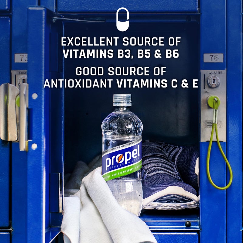 Propel Electrolyte Enhanced Water Sports Drink, Grape Flavored Water, Zero Calorie & Zero Sugar Hydration with Electrolytes and Vitamins C & E, 16.9 fl oz Bottles (12 Pack) - Image 5