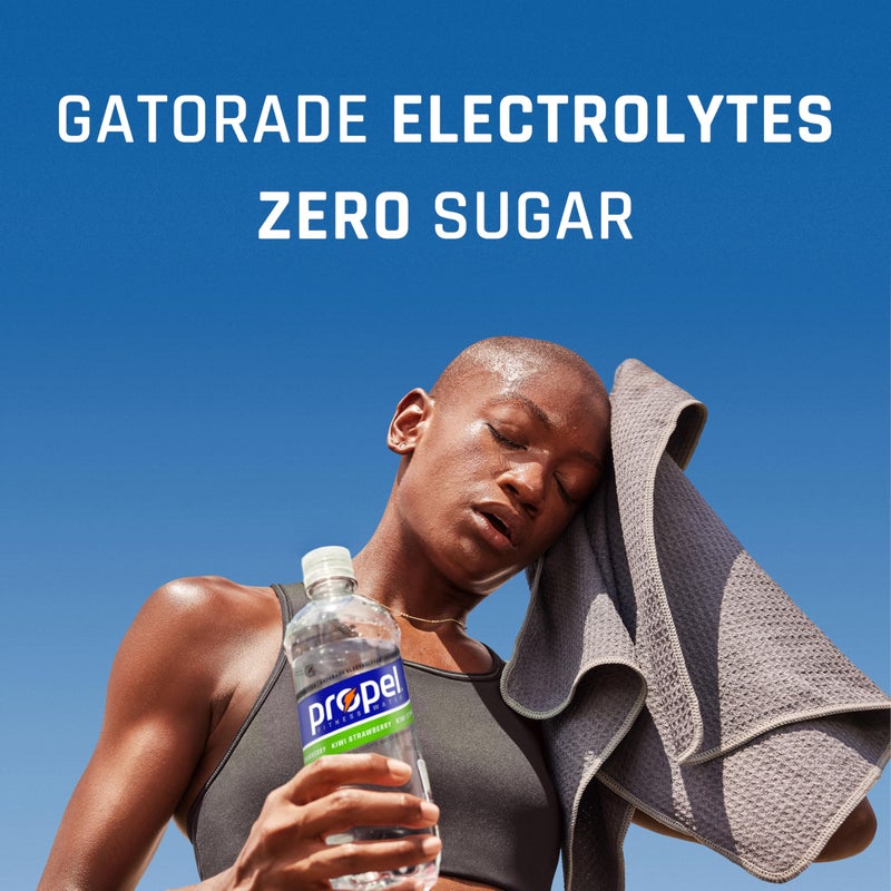 Propel Electrolyte Enhanced Water Sports Drink, Grape Flavored Water, Zero Calorie & Zero Sugar Hydration with Electrolytes and Vitamins C & E, 16.9 fl oz Bottles (12 Pack) - Image 3