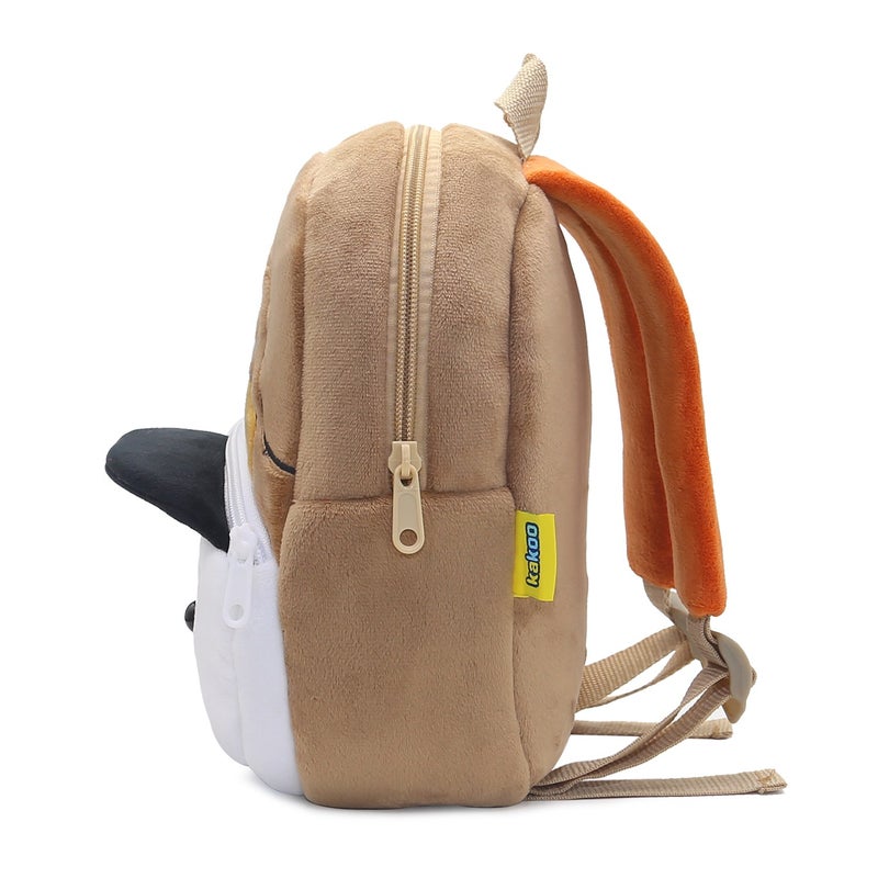 Plush Kids Backpack, Billiards Eagle Animal Design, Soft Lightweight School Bag for Toddlers and Preschool Kids - Image 3