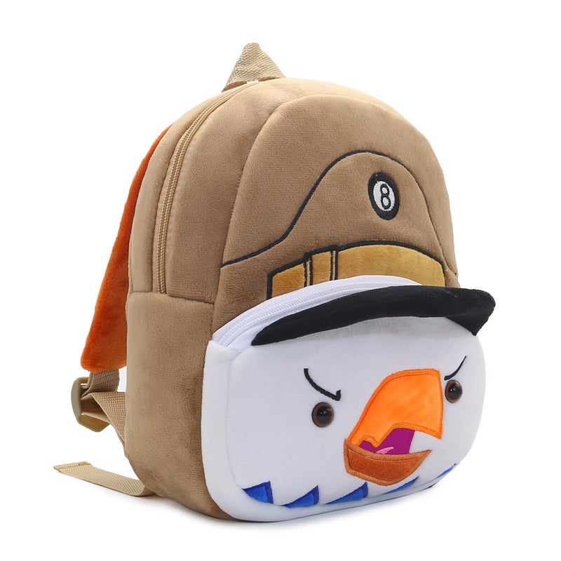 Plush Kids Backpack, Billiards Eagle Animal Design, Soft Lightweight School Bag for Toddlers and Preschool Kids - Image 4