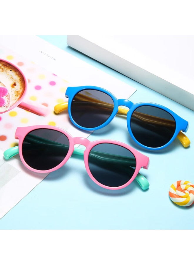 YIDUN Yidun Children's Sunglasses, Cute For Boys And Girls, Fashionable Design, Sun Protection, Baby Decorative Candy Glasses Toy - Image 1