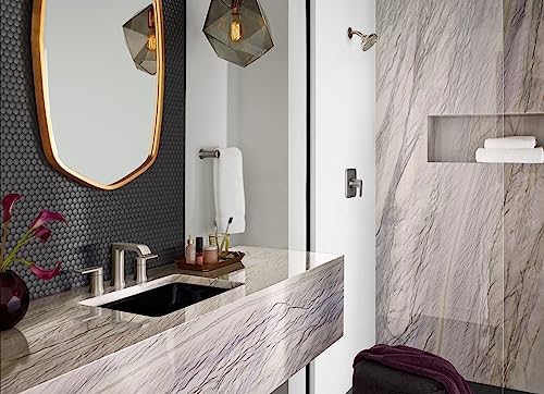 MOEN موين جيبسون رأس دش بطلاء نيكل مصقول بست وظائف 4.5 بوصة، 6512EPBN - Image 2