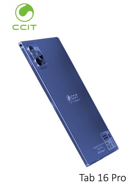 CCIT Tab 16 Pro 10.1 Inch Android Tablet 16GB RAM 1TB ROM 10000 mAh Battery with Keyboard and Accessories Blue