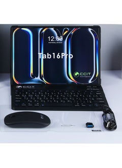 CCIT CCIT Tab 16 Pro 10.1 Inch Android Tablet 16GB RAM 1TB ROM 10000 mAh Battery with Keyboard and Accessories Blue  - Image 3