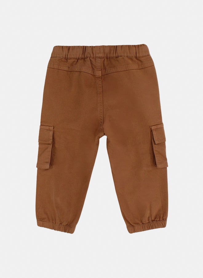 Pompelo Baby Boys Plain Gabardine Cargo Pants - Image 2