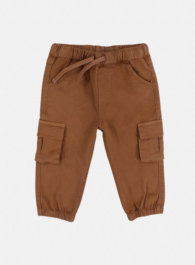 Pompelo Baby Boys Plain Gabardine Cargo Pants - Image 1