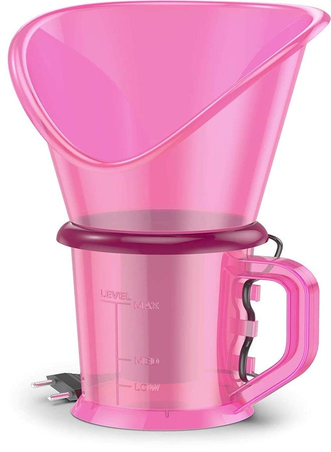 NEXT ANGLE STOREMART Vaporizer with 2 Attachments Facial Sauna Steamer, Nose Steamer,Cold, Nozzle Inhaler, Nose Vaporiser (Pink) - Image 4