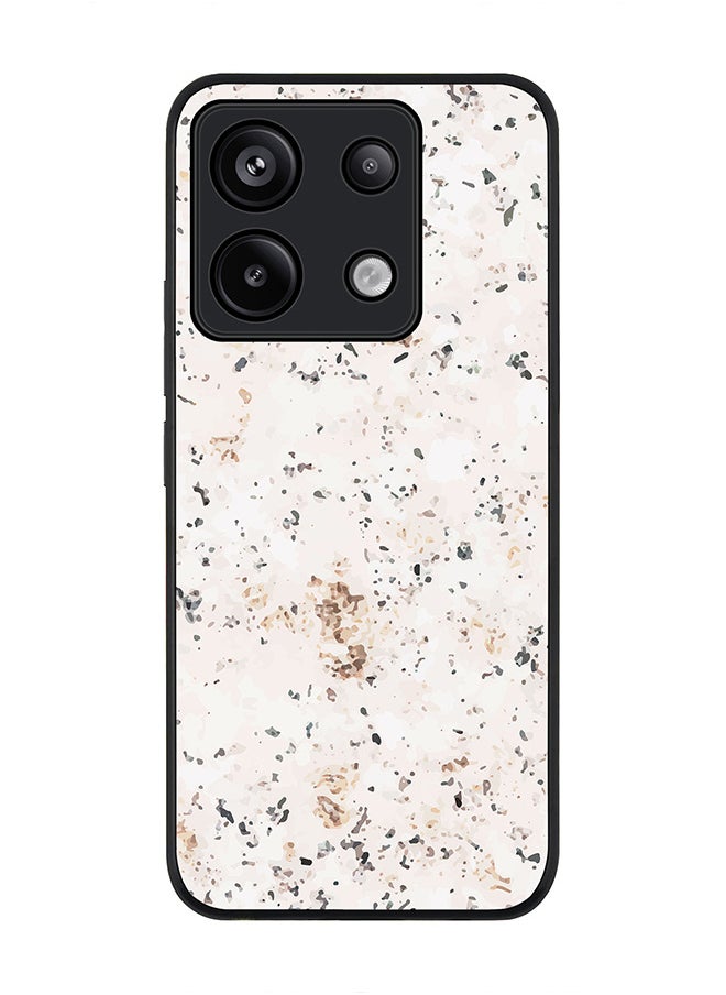 Stylizedd Rugged Black Edge Case for Xiaomi Redmi Note 13 Pro 5G, Slim fit Case Flexible Anti Drop TPU Gel Thin Cover -  Marble Print Stone  - Image 1