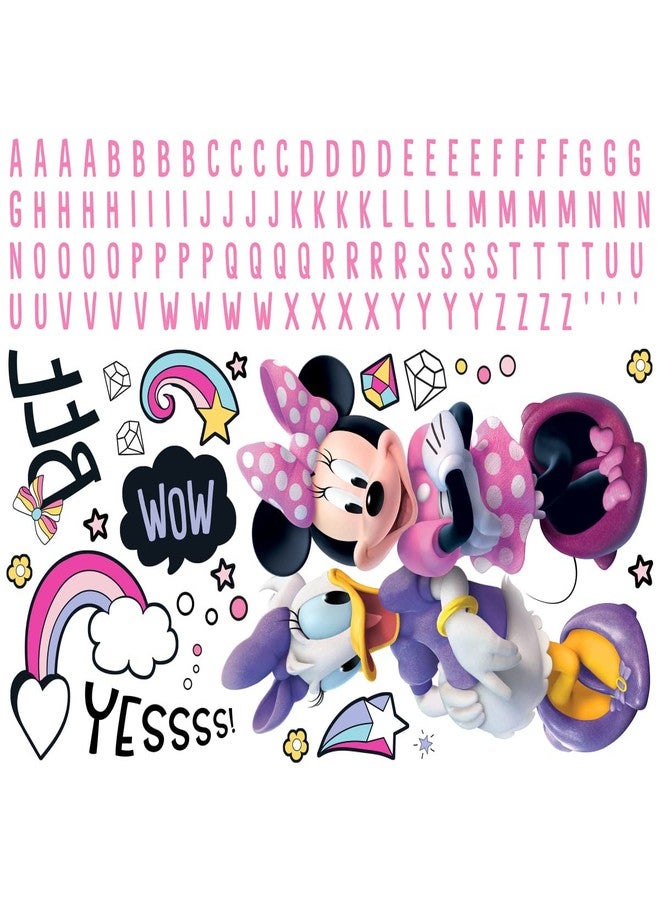 Disney Minnie Mouse Giant Peel and Stick Wall Decals with Alphabet by RoomMates, RMK5156GM - Image 1