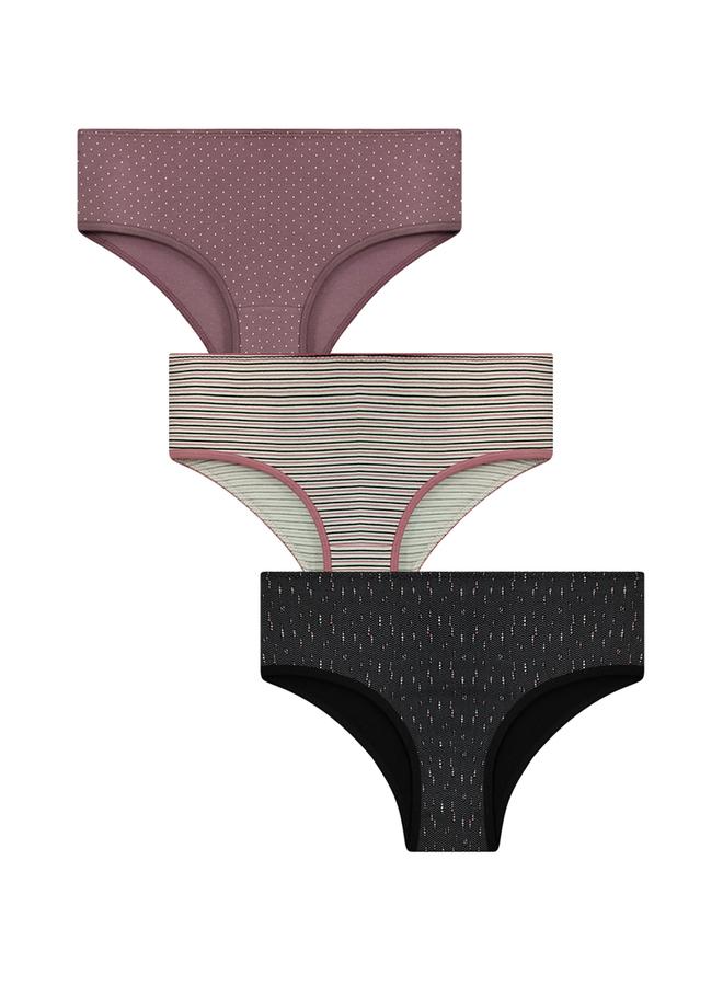 Clovia Set of 3 - Mid Rise Printed Hipster Panties - Image 4