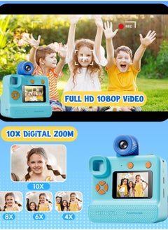 Generic Kids Camera,Children Print Camera,Instant Camera Toddler Digital Camera with 1080P HD Video Camera,2.0"IPS Screen Printing Instant Camera for Girls Boys 3-12, 3 Roll No-Ink Print Paper 32G SD Card  - Image 5
