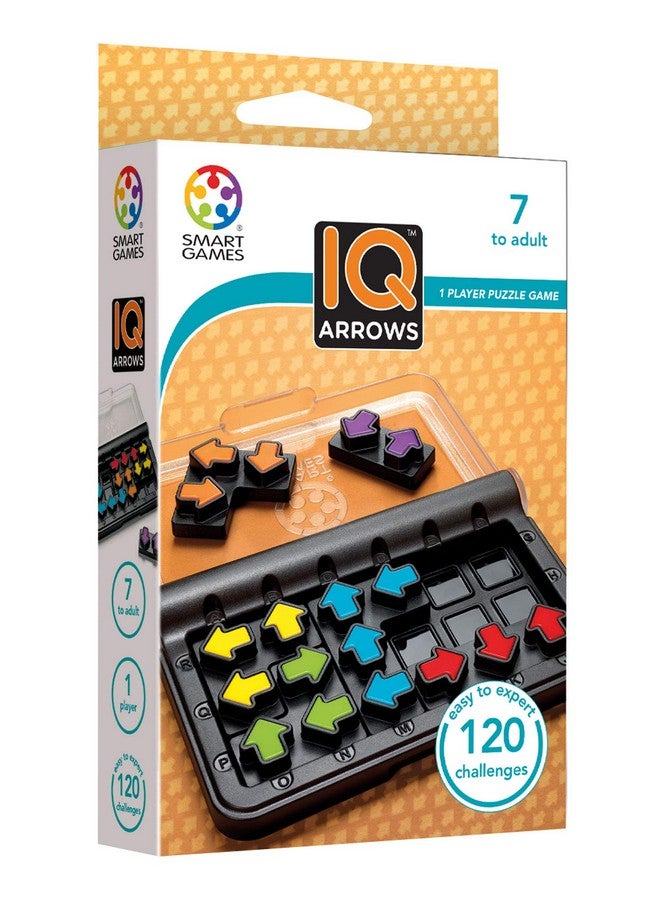 SmartGames IQ Arrows | Boost Planning and Problem Solving Skills | 120 Challenges from Easy to Expert | Great for Ages 7 - Adult | A Fun Travel Game in a Portable Case - Image 3