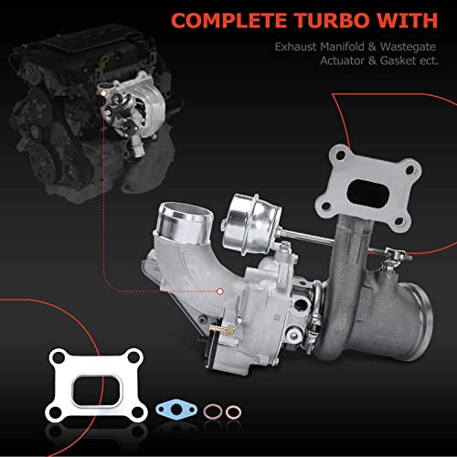 A-Premium Complete Turbocharger Turbo Kit with Gasket Compatible with Ford Explorer 2013-2015, Edge 2013-2014, 2.0L, K03, Replace# 5303-970-0600, CB5Z-6K682-D - Image 2
