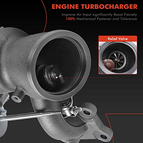 A-Premium Complete Turbocharger Turbo Kit with Gasket Compatible with Ford Explorer 2013-2015, Edge 2013-2014, 2.0L, K03, Replace# 5303-970-0600, CB5Z-6K682-D - Image 4