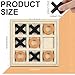 Seenelling Jumbo Wooden Tic Tac Toe Game Dementia Activities for Alzheimers Seniors with Matching and Puzzle Templates XO Chess Board Game for Elderly Engaging Table Decor Black Orange - Image 4