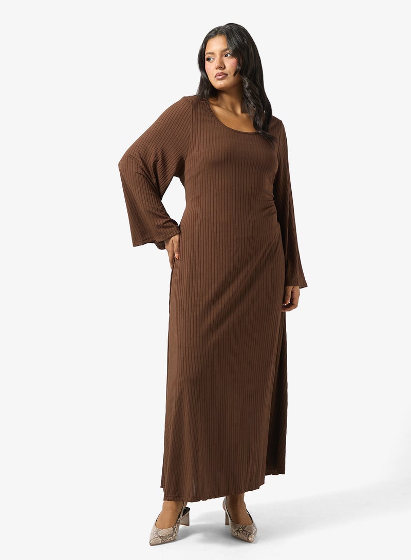 Ella Plus Ribbed A-line Dress - Image 1