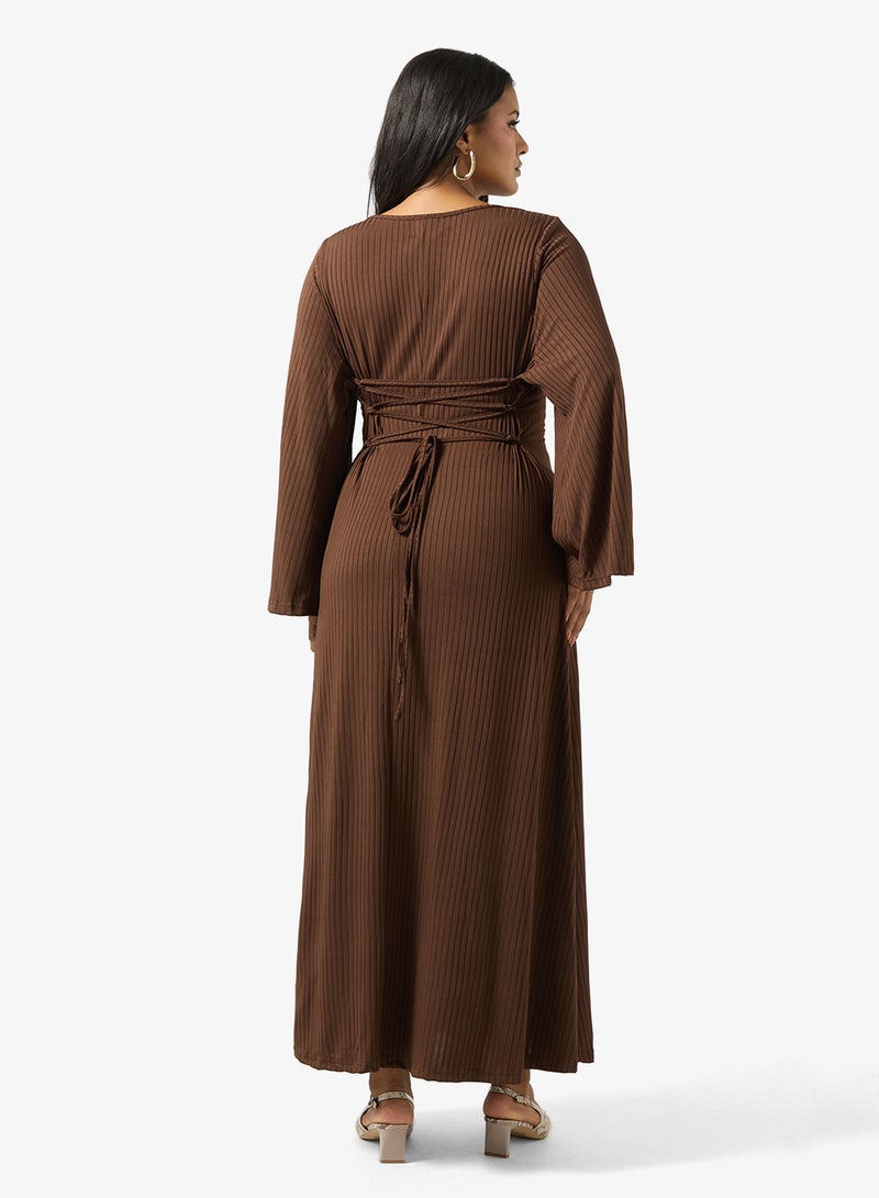 Ella Plus Ribbed A-line Dress - Image 2