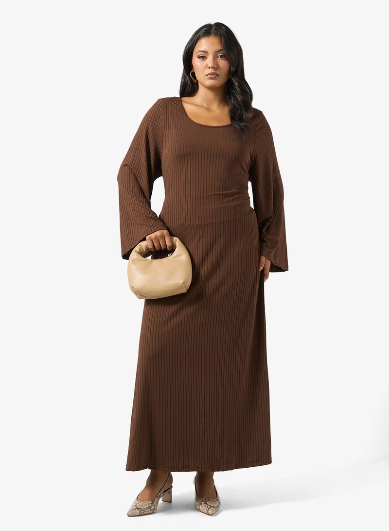 Ella Plus Ribbed A-line Dress - Image 4