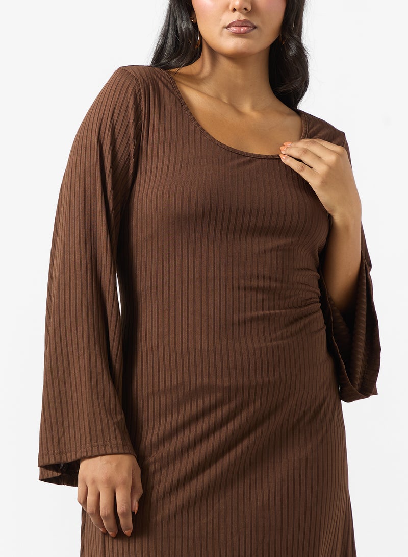 Ella Plus Ribbed A-line Dress - Image 3