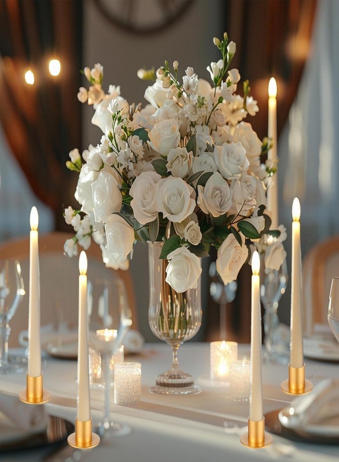 Tobeelec 18 Pcs Wedding Candle Holders for Pillar Candles Gold Taper Candlesticks Holders Centerpieces Short Candle Stick Holder Decor for Table Anniversary Party Dinning Decor (Gold) - Image 5