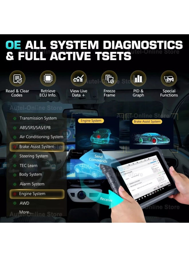 Autel DS900 Android 11 Tablet for All-System Vehicle Diagnostics - Image 2