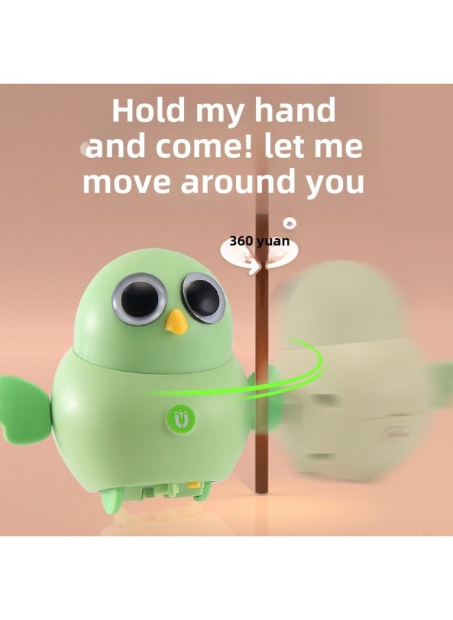 TikTok Explosions Children's Toys Electric Magnetic Swing Duck Baby Crawling Head Up Toys Early Education Educational Toys-Colors:Magnetic Swing-Pink Mother Duck 1 Baby Chicken  - Image 5