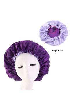 JoyousSto Women's Adjustable Double-Sided Satin Silk Soft Hat Soft Double-Sided Sleeping Cap  - Image 2