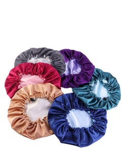 JoyousSto Women's Adjustable Double-Sided Satin Silk Soft Hat Soft Double-Sided Sleeping Cap  - Image 5