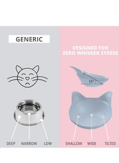 A.M Dining in Cat Head Ceramic Cat Bowl, Mini Kitten Bowl  - Image 4