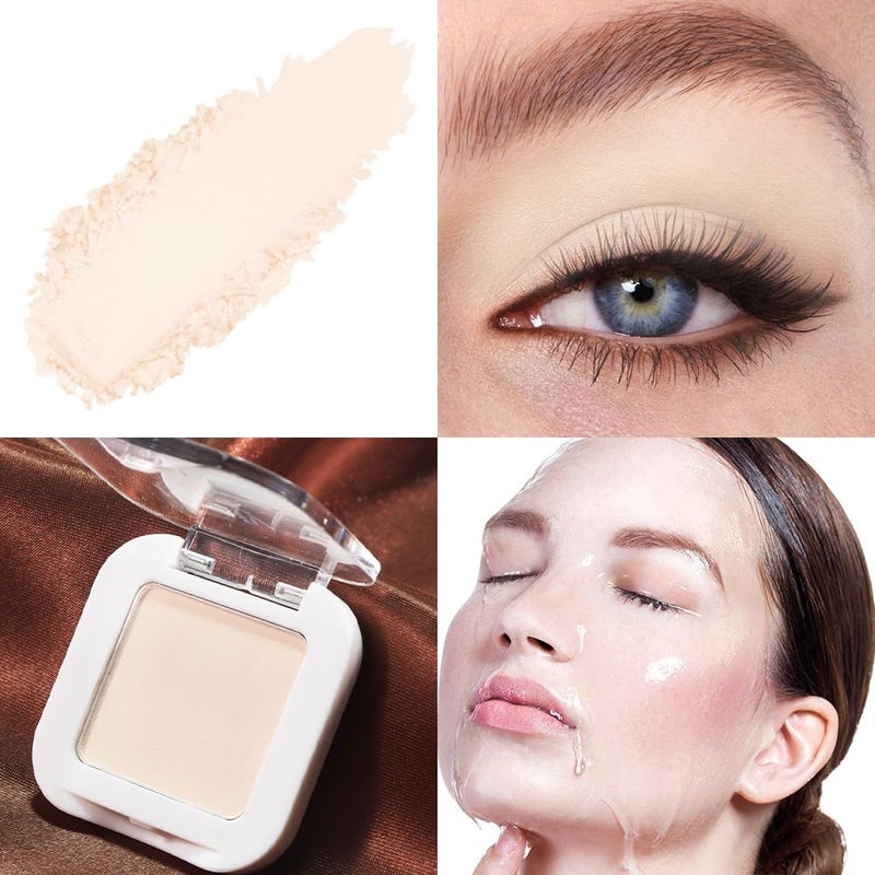 HHLTOH Neutral Light Nude Beige White Single Matte Eye Shadow Palette Naked Eyeshadow Palette Makeup for Old Women de sombras de ojos Natural Vegan Eyeshadow for Eyes Long Lasting Naturing-Looking #11 - Image 3