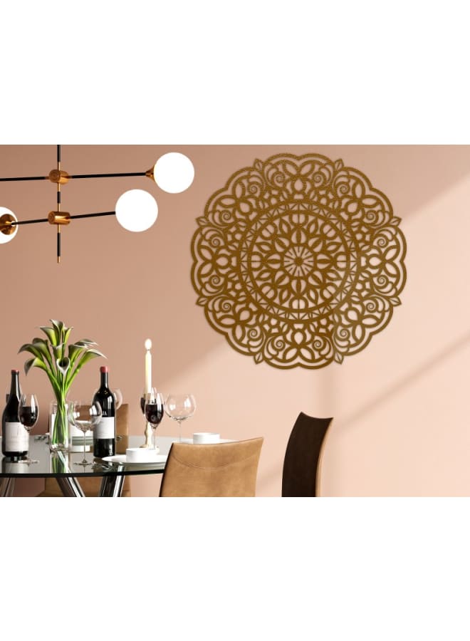 هوم جاليري لوحة فنية جدارية خشبية ماندالا ثلاثية الأبعاد - Image 2