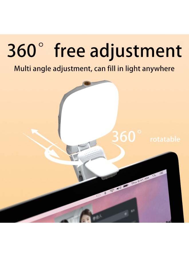 keloray LED Selfie Light, Portable Photography Fill Light with 3 Lighting Mode/9 Brightness Level, Rechargeable Mini Clip on Fill Lights with 360° Rotatable, for iPhone iPad Laptop Makeup, Black - Image 5