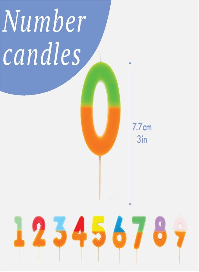 Talking Tables Orange and Red Number 4 Candle for Cakes | Colourful Birthday Cake Topper Decorations for Kids Party, Boys 4th, 14th, Girls, Anniversary, Milestone, 3inches - Image 5