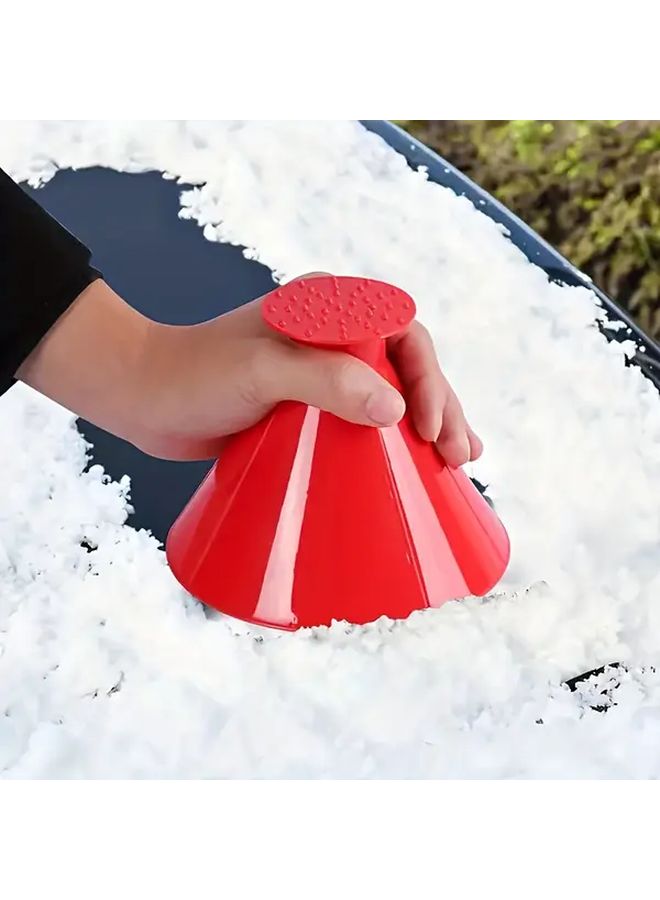 Blue 5 In 1 Multi Functional Ice And Snow Shovel Windshield Deicing Tool - Image 4