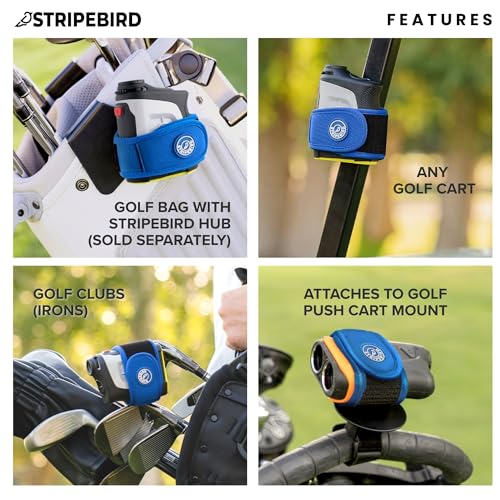Stripebird - 2.0 Slim Golf Magnetic Rangefinder Strap (Blue - Form Fitting & No Buckle Strap) - Image 3