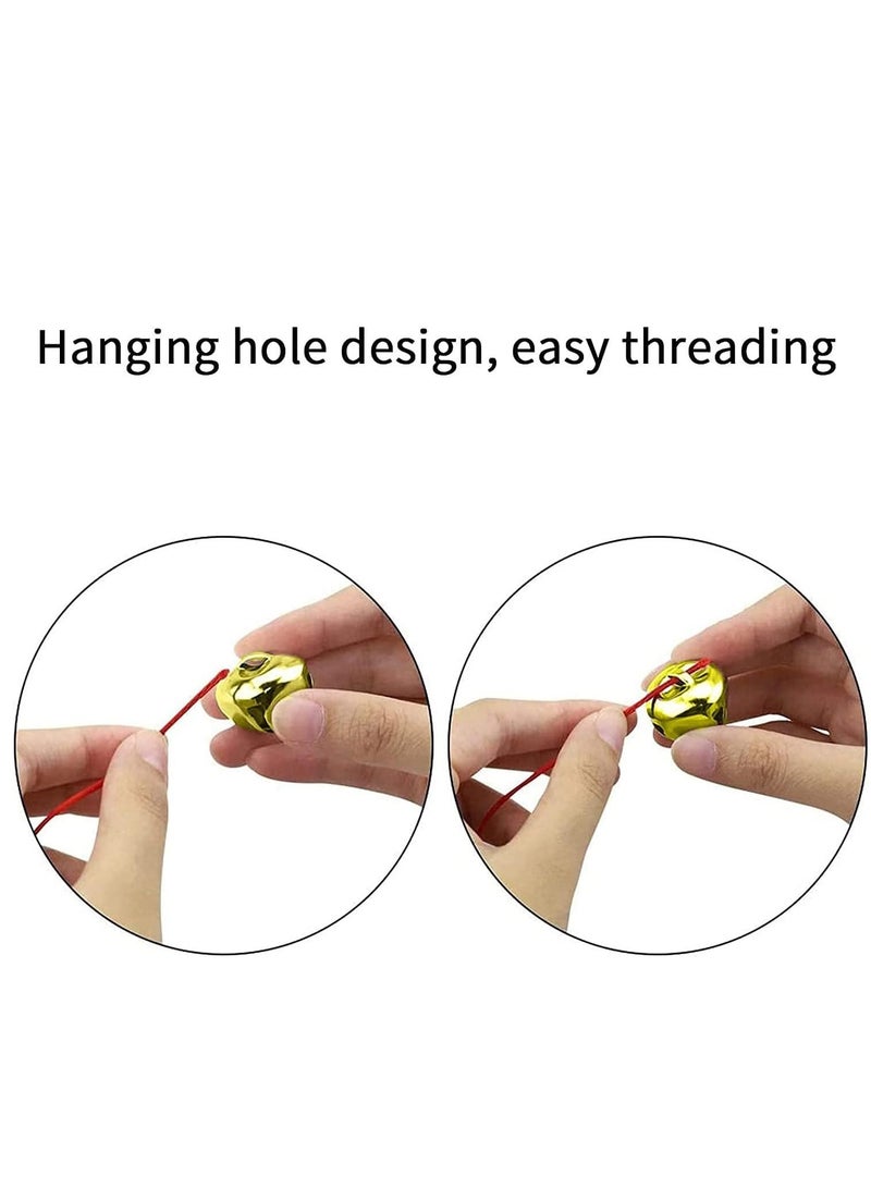 SYOSI rnament, Jingle Bell, DIY Bulk Gold Craft Bell, Jingle Bells, Craft Bells Multi-Color Bulk DIY Bells Festival Wreath Decor Holiday Home Decor, 60 Pcs 1 Inch - Image 5