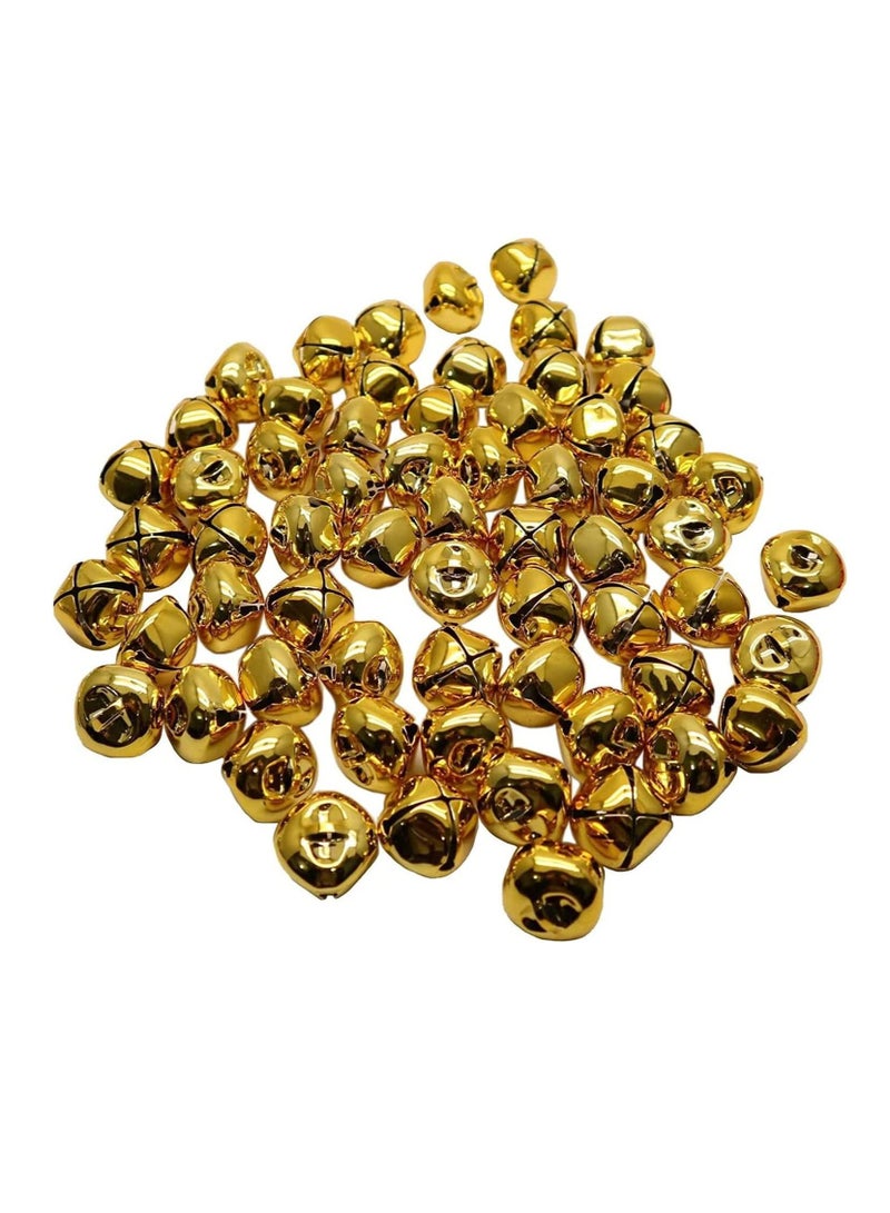 SYOSI rnament, Jingle Bell, DIY Bulk Gold Craft Bell, Jingle Bells, Craft Bells Multi-Color Bulk DIY Bells Festival Wreath Decor Holiday Home Decor, 60 Pcs 1 Inch - Image 1