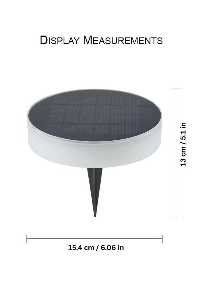 Vmax 6-Pack Solar Square Garden Lights Outdoor Warm White LED Spike Lamps, Waterproof Wall Mount & Pathway Lighting for Lawn, Yard, Patio, and Driveway - Image 3