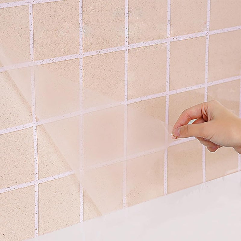 CiCiwind Contact Paper Clear Glossy Self Adhesive Film Covering Removable Protective Film Contact Paper Shelf Drawer Liner Transfer Tape Roll 177 x 98
