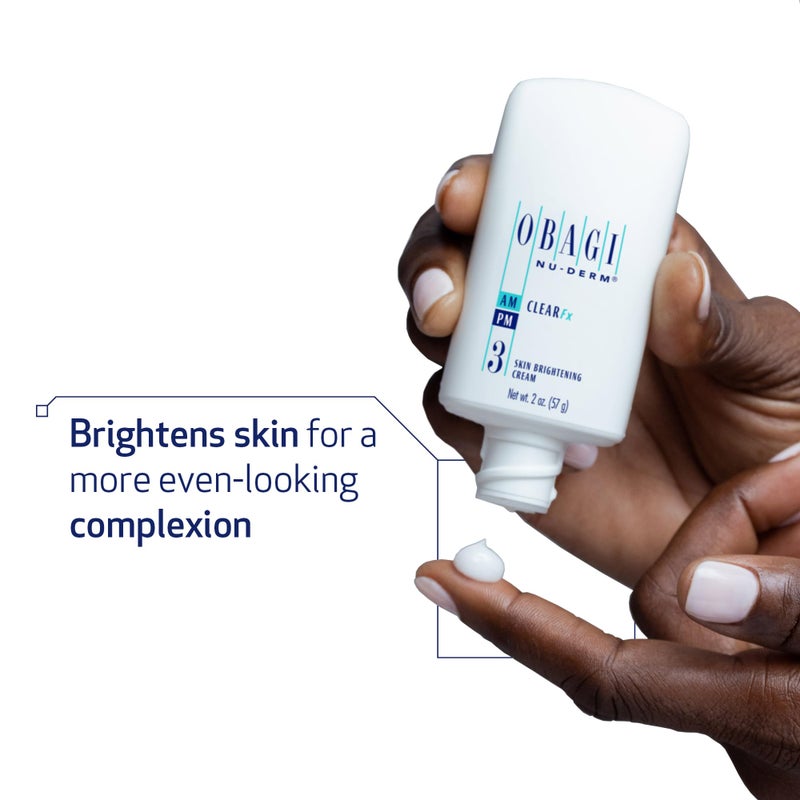 Obagi Medical Nu-Derm Clear Fx - Skin Brightening and Evening Cream with Arbutin, Vitamin C, and Lactic Acid- 2 oz - Image 2
