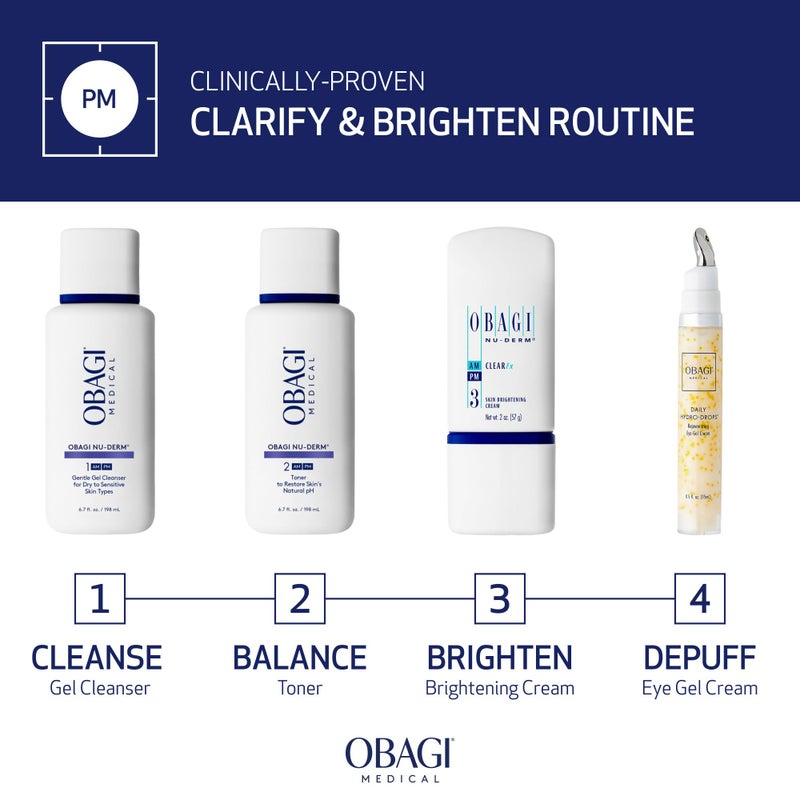 Obagi Medical Nu-Derm Clear Fx - Skin Brightening and Evening Cream with Arbutin, Vitamin C, and Lactic Acid- 2 oz - Image 5