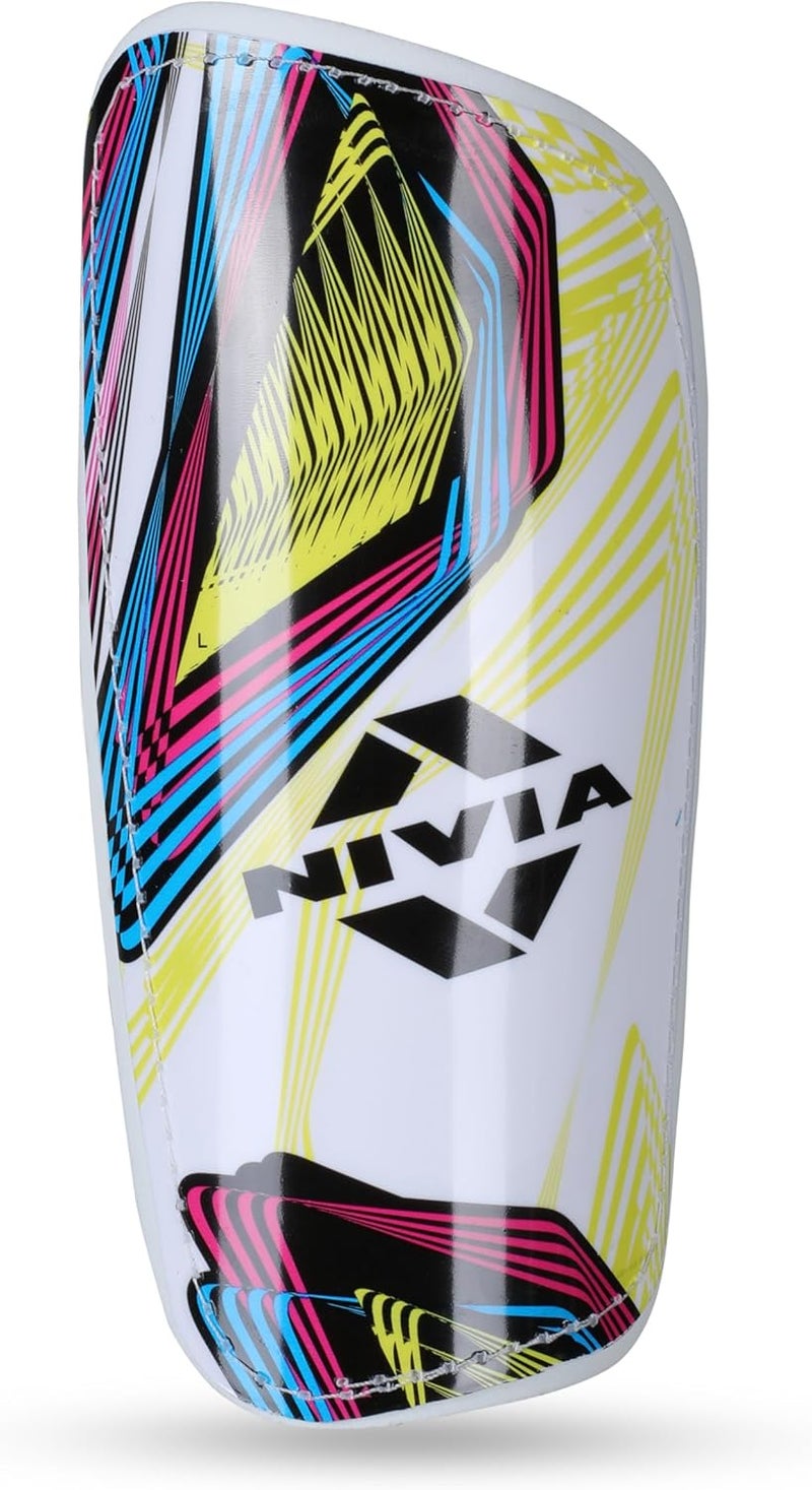 Nivia Classic Shin Guards with Sleeves for Youth and Adults, for Football Games Matches, Training, Basketball, Baseball, Cycling, Light Weight & Breathable Shin Guard with Lycra Sleeves (Large) - Image 5