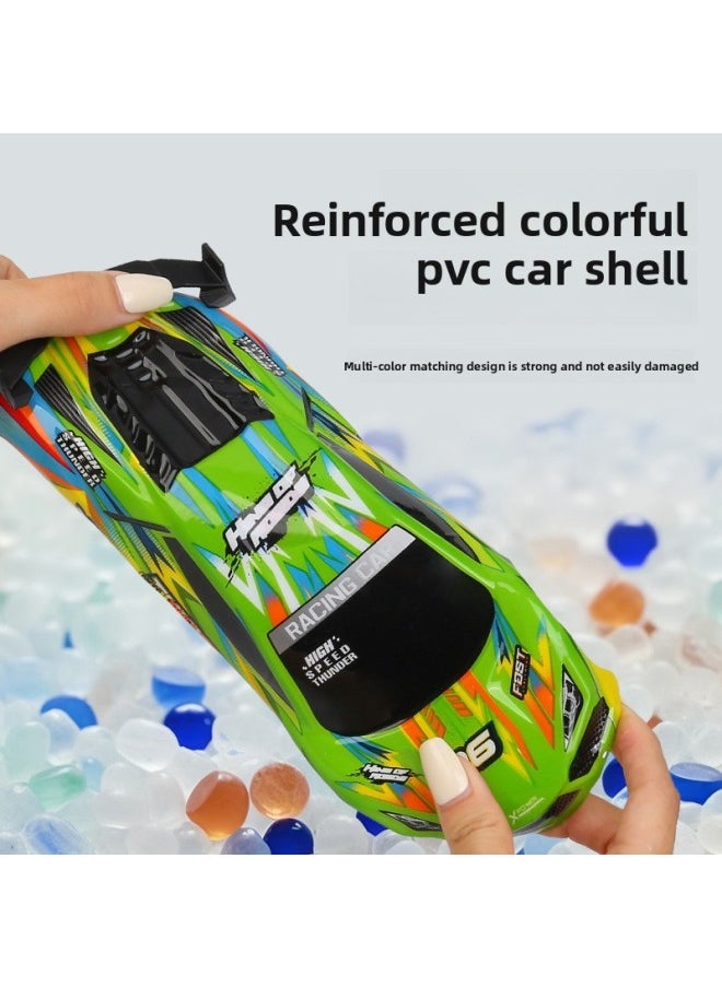 Drift PVC Car Shell Racing Car With Light Four-way Remote Control Car Simulation Car Model Boys And Girls Remote Control Car-Color:Lh-c070 [blue] Drift Remote Control Car